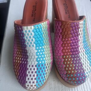 Charlotte Stone Martini Clogs in Carnival